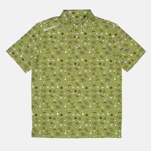 Swing Juice Golf and Ganja Allover Men’s Polo 3XL